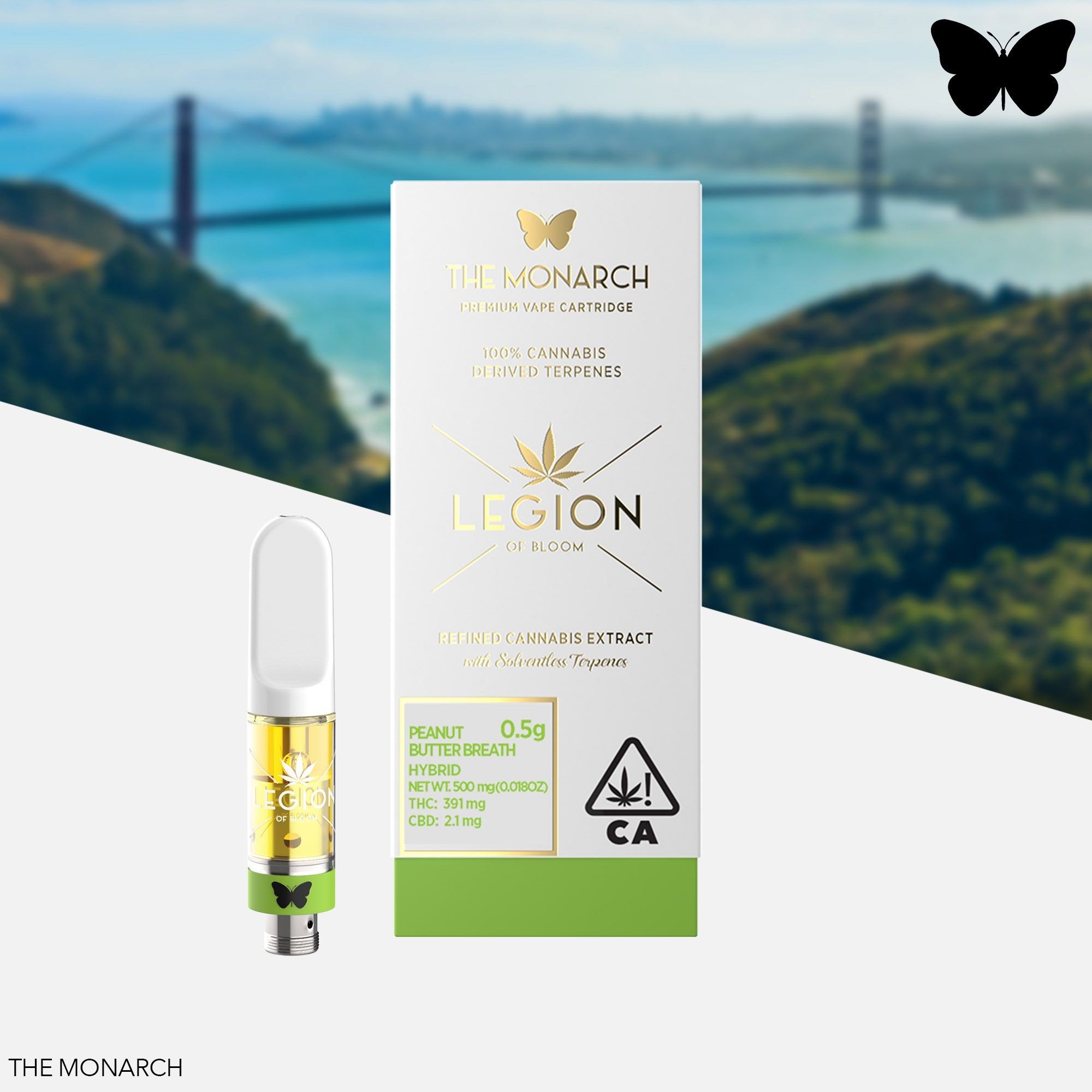 Legion of Bloom Monarch Peanut Butter Breath .5 Gram Cartridge Leafly